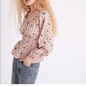 Madewell Sophia Top in Bouquet Floral Size S NWT